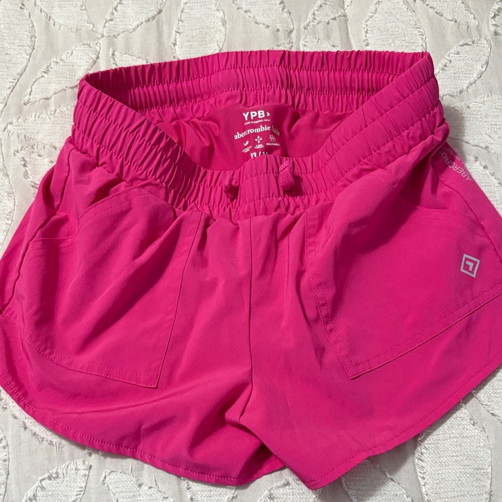 Abercrombie & Fitch kid’s  Bright Pink Athletic Shorts